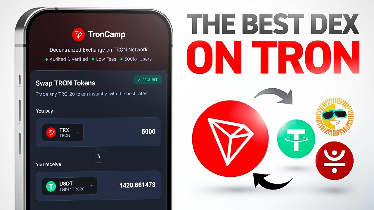 The Best DEX on TRON (Works With 0 TRX)