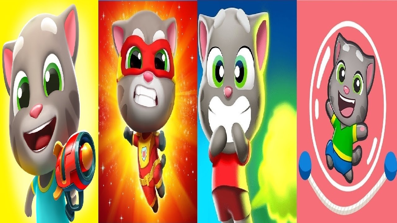 Talking Tom Blast Park VS Talking Tom Hero Dash Talking Tom Farts  Talking Tom Jump Up  Gameplay