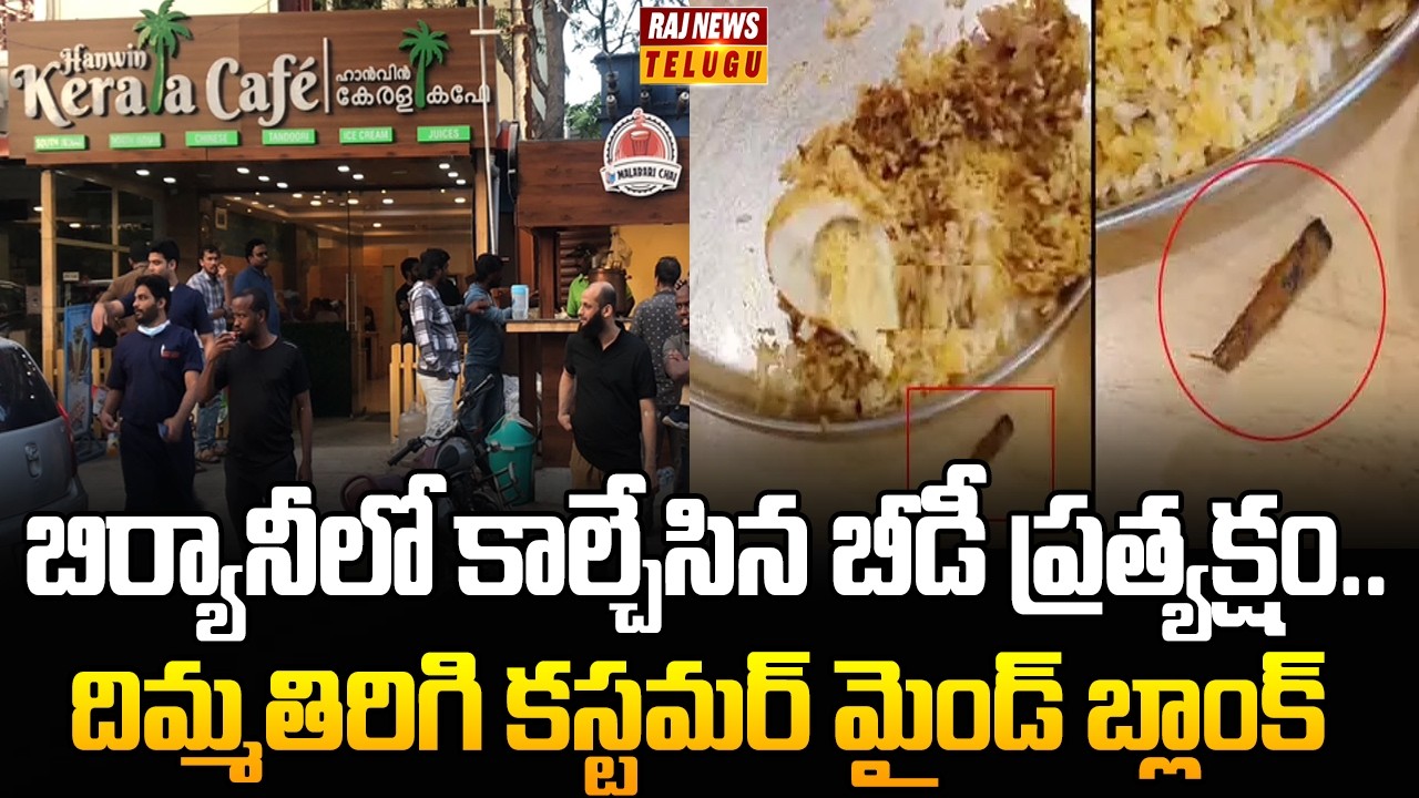 బిర్యానీలో కాల్చేసిన బీడీ ప్రత్యక్షం.. దిమ్మతిరిగి కస్టమర్ మైండ్ బ్లాంక్ | Burnt Beedi in Biryani