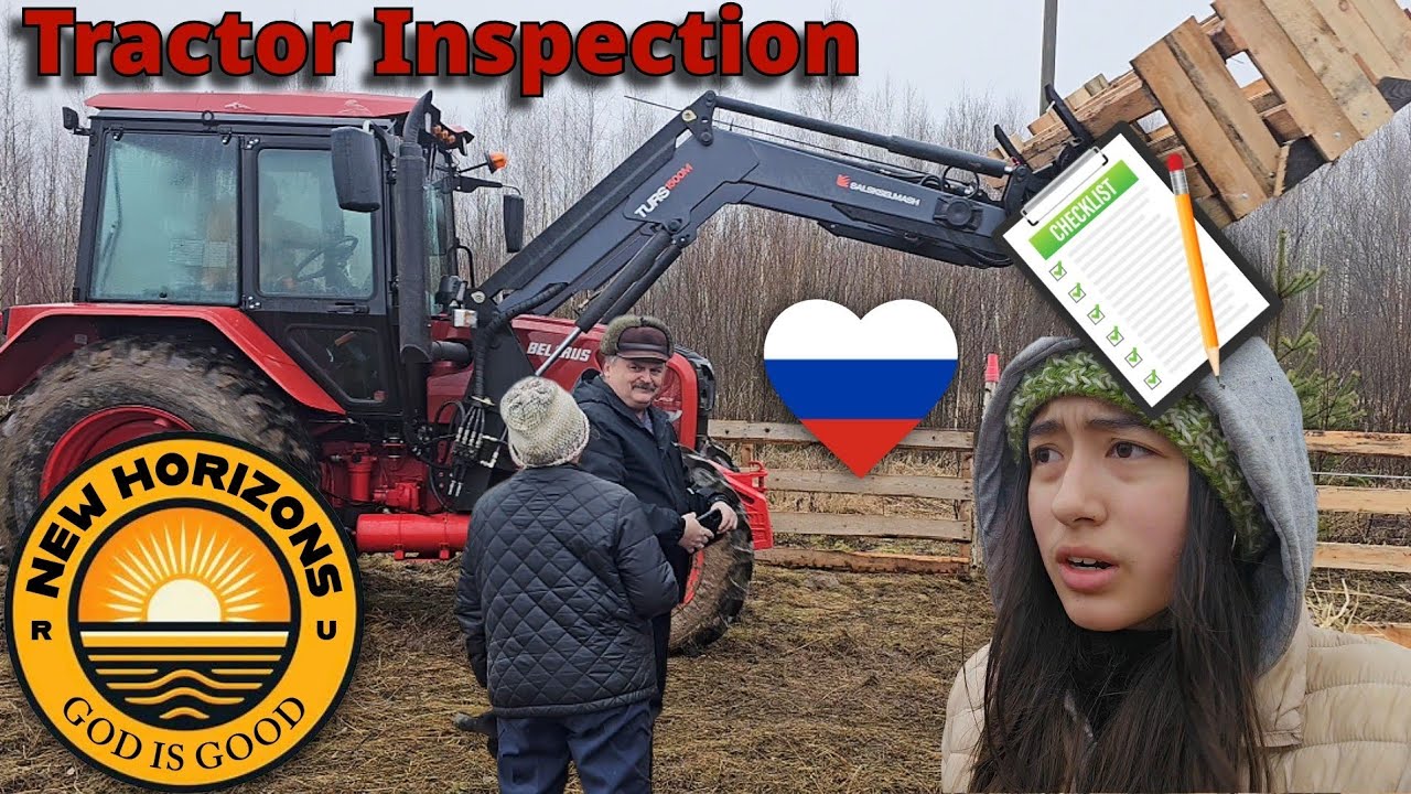 Tractor Inspection 🚜 Feeding Grain to the Girls 🐑 Farming in RUSSIA 🇷🇺 ❤️ 