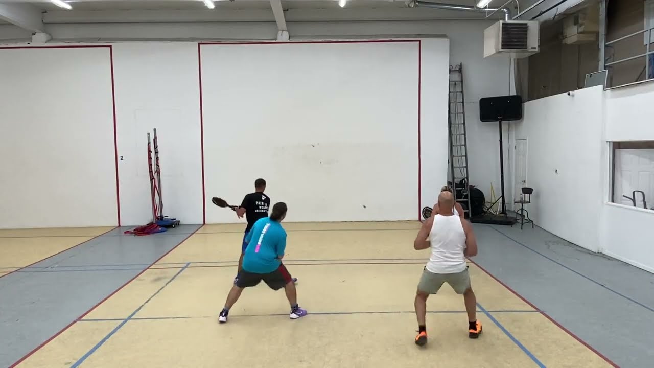 Paddleball- Karen & Manny vs Frankie & Paul 3.11.26