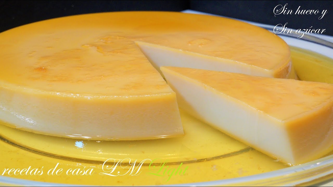 FLAN DE QUESO SIN HUEVO , SIN AZÚCAR Y SIN HORNO /LIGHT