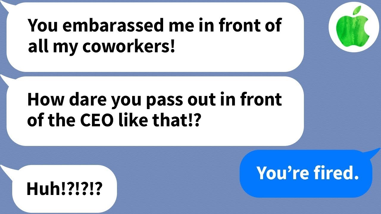 【Apple】Husband takes his pregnant wife to a company BBQ and she passes out... And he gets mad at her