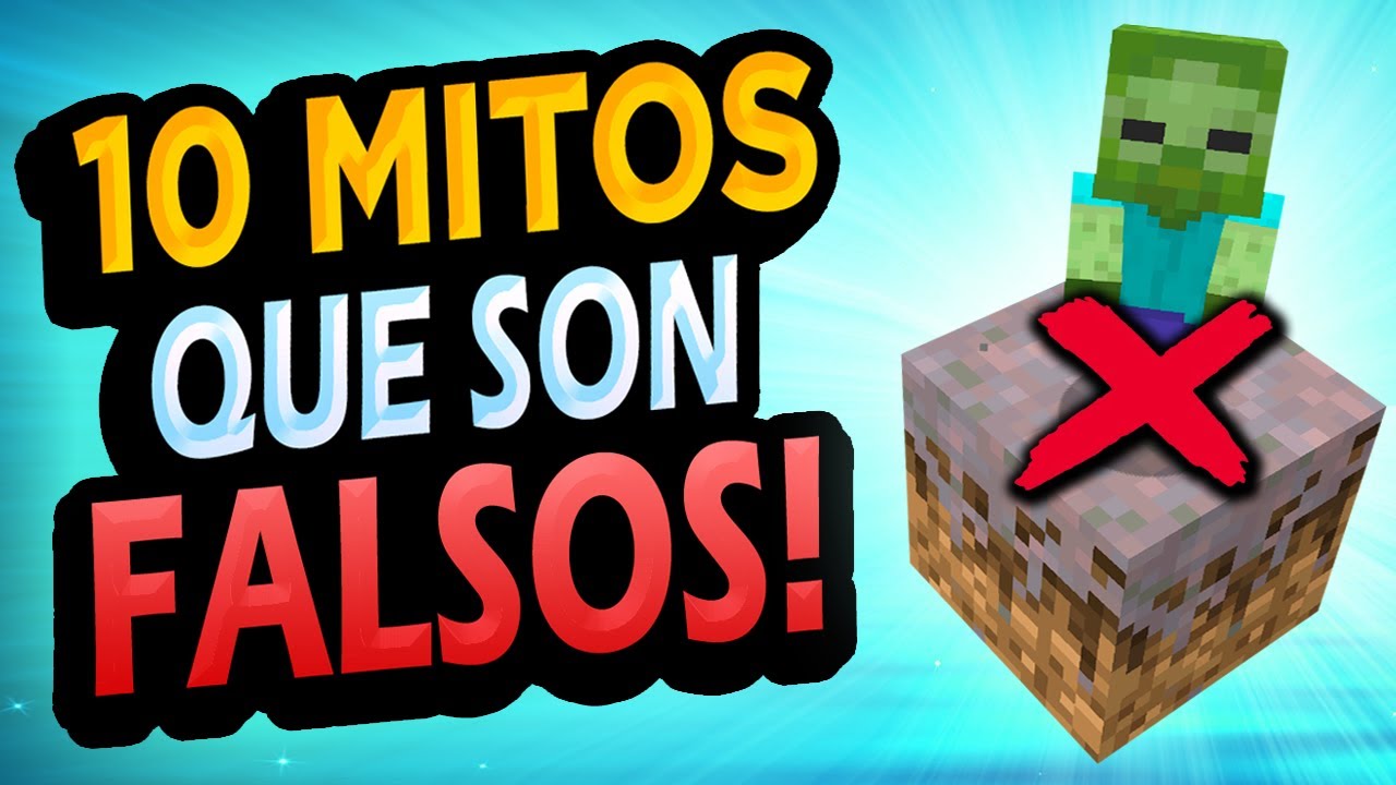 ✅ 10 Mitos de Minecraft que son FALSOS!! #6