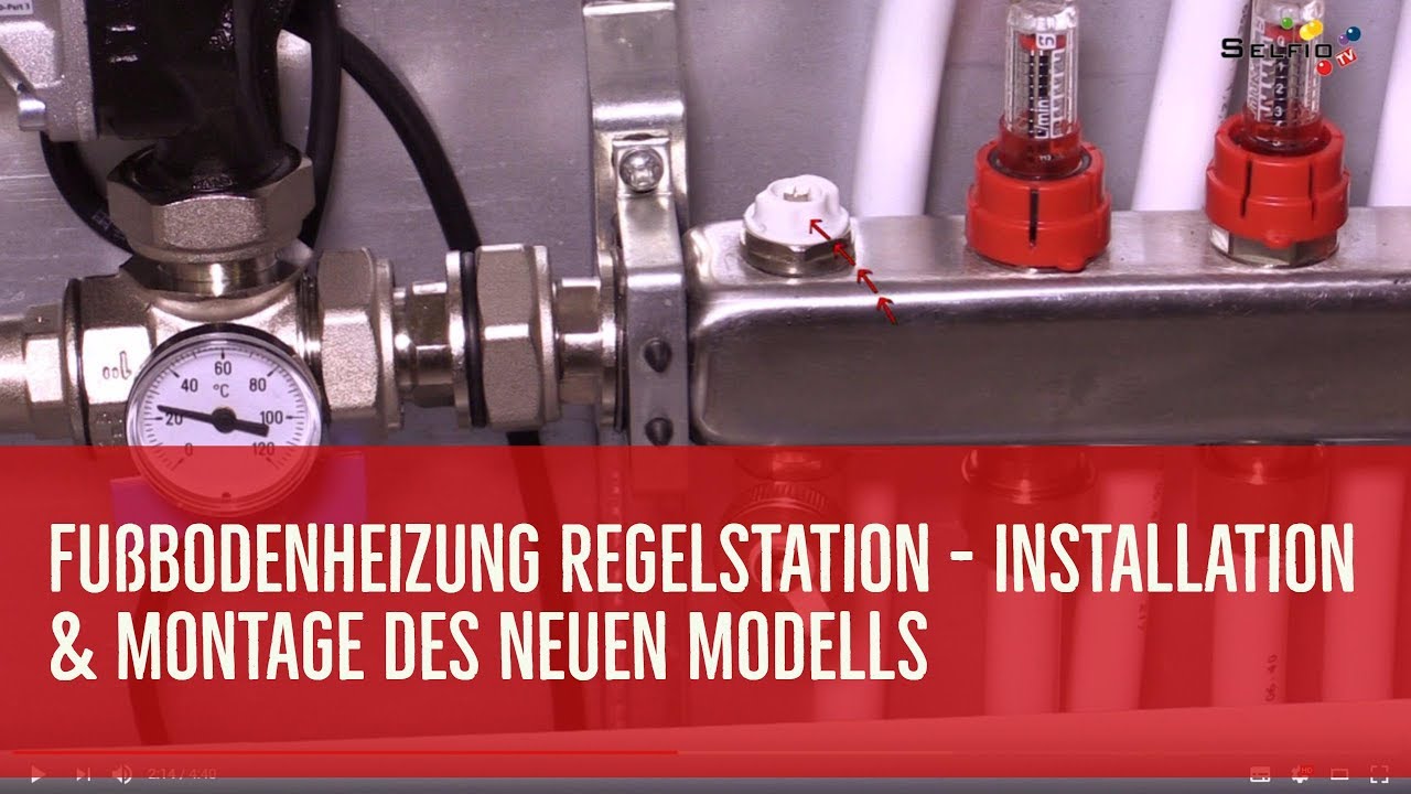 Unterschiede bei der Installation und Montage der neuen Regelstation für die Fussbodenheizung