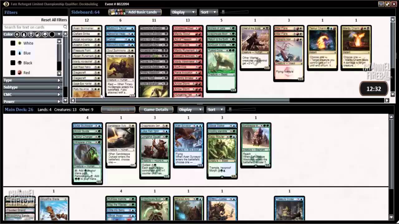 Channel Mengucci - Fate Reforged Limited Championship Qualifier (Deckbuilding)