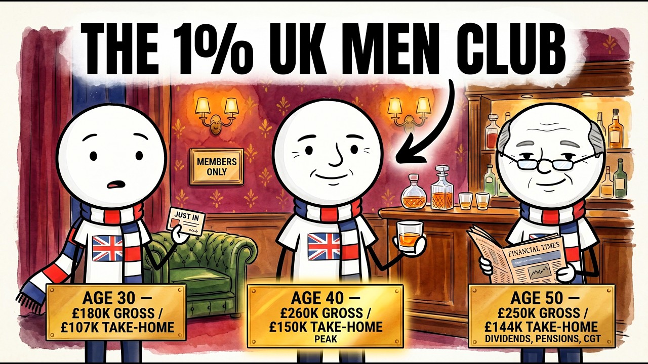 What the Top 1% of UK Men Earn at 30, 40 and 50 (Real Numbers)
