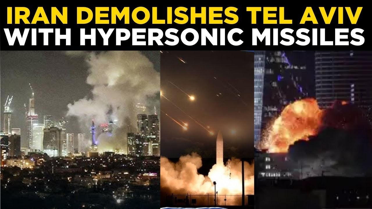 LIVE | Iran BOMBARDS Tel Aviv 4th Time With Hypersonic Missiles; Buildings Flatted, 20+ Casualties