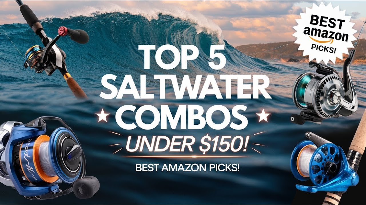✅Top 5: Best Saltwater Spinning Combos Under $150 In 2025 🎣 [ Budget Spinning reels on Amazon ]