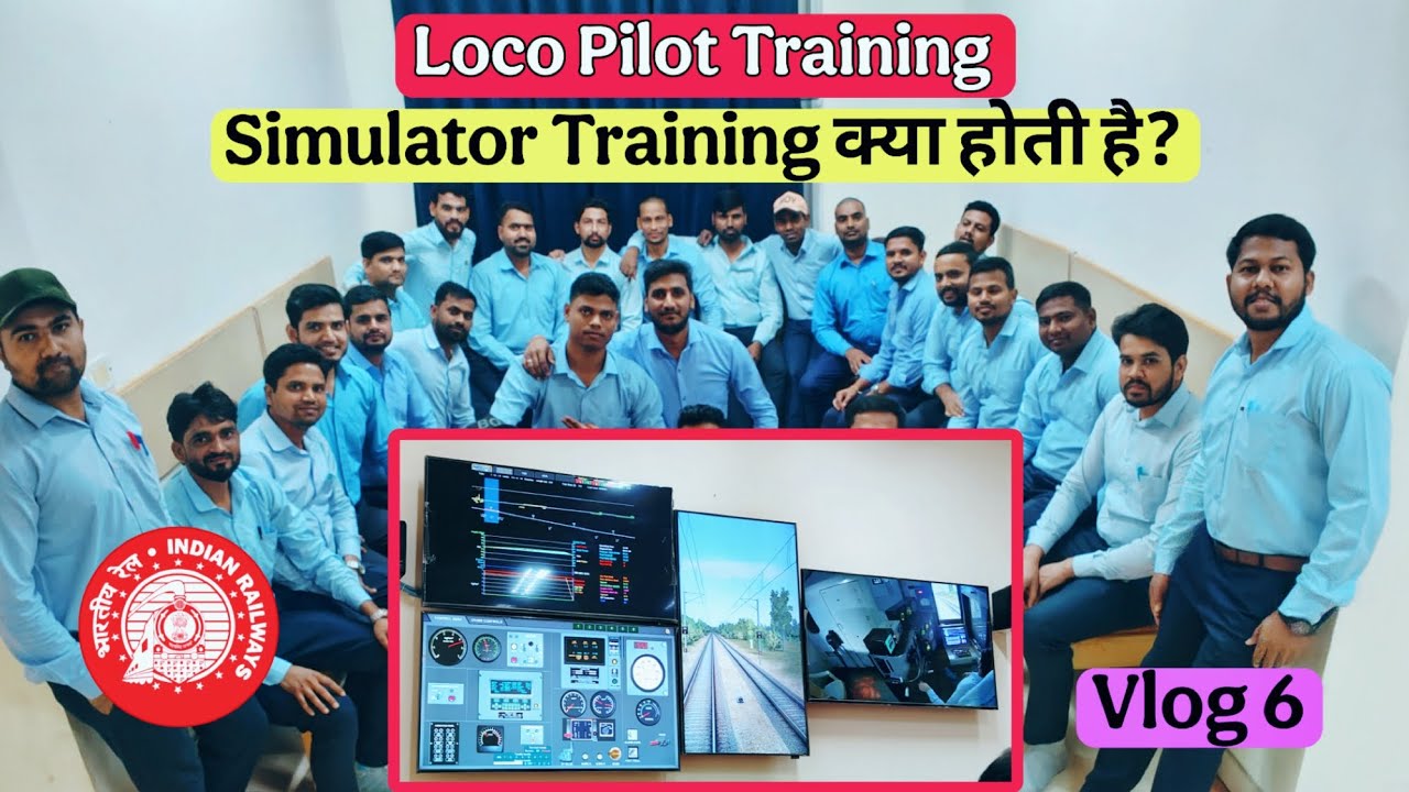 Simulator Training at Loco Pilot Training 🚂 #locopilot #alp #rrbalp #rrb #railvlogger #education