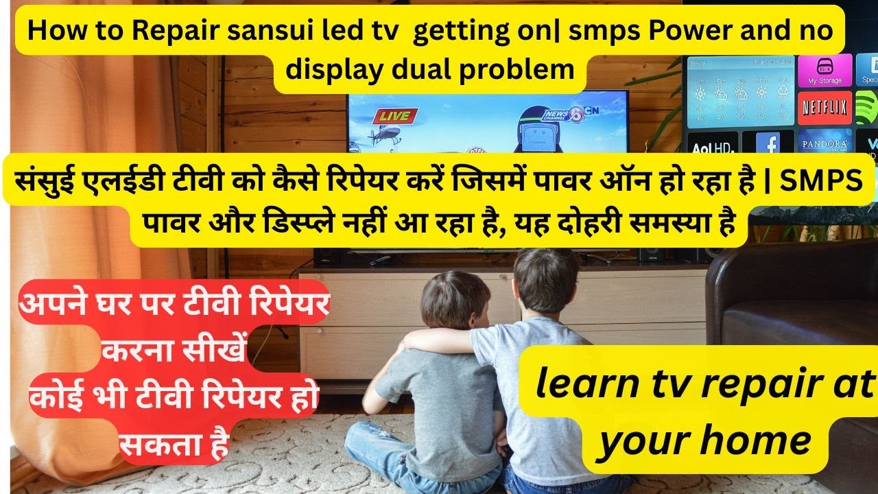How to Repair Sansui LED TV – Model LEDTVSJX40HB21CAF | SMPS Power & No Display Issue