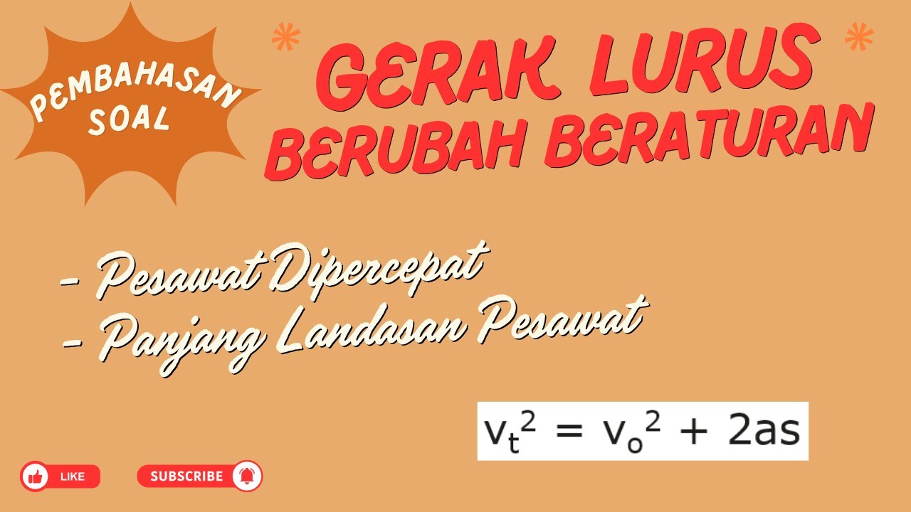 Gerak Lurus Berubah Beraturan (GLBB), Menghitung Jarak dgn Diketahui Percetapan dan Kecepatan Akhir