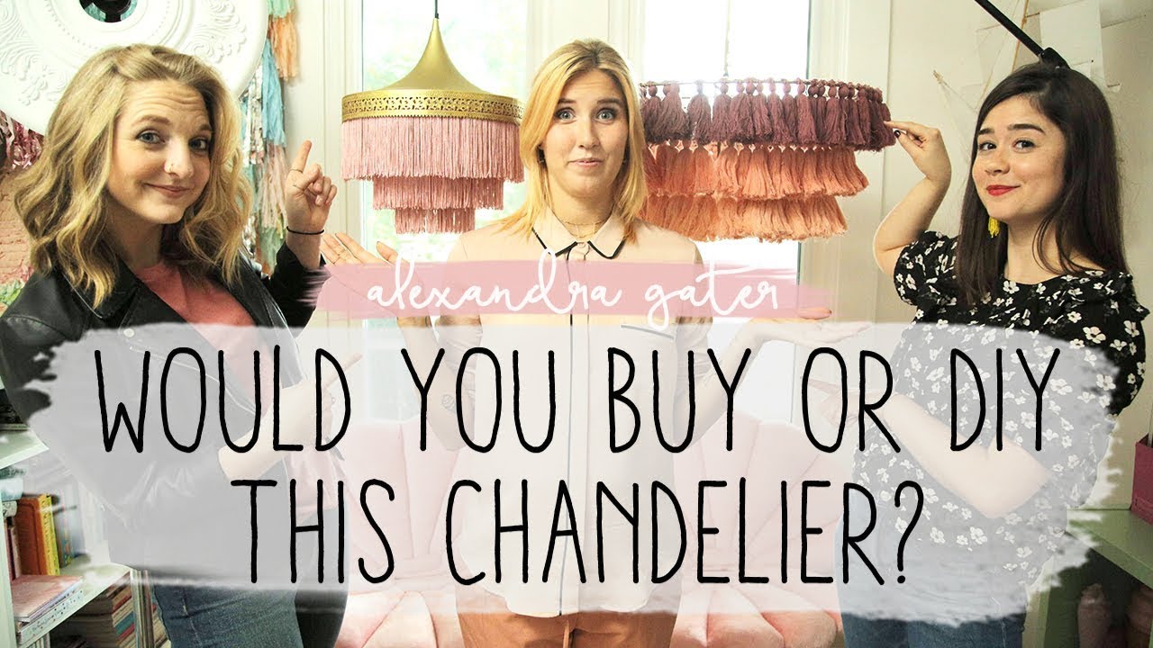 Would You Buy Or DIY This Fringe Chandelier?!