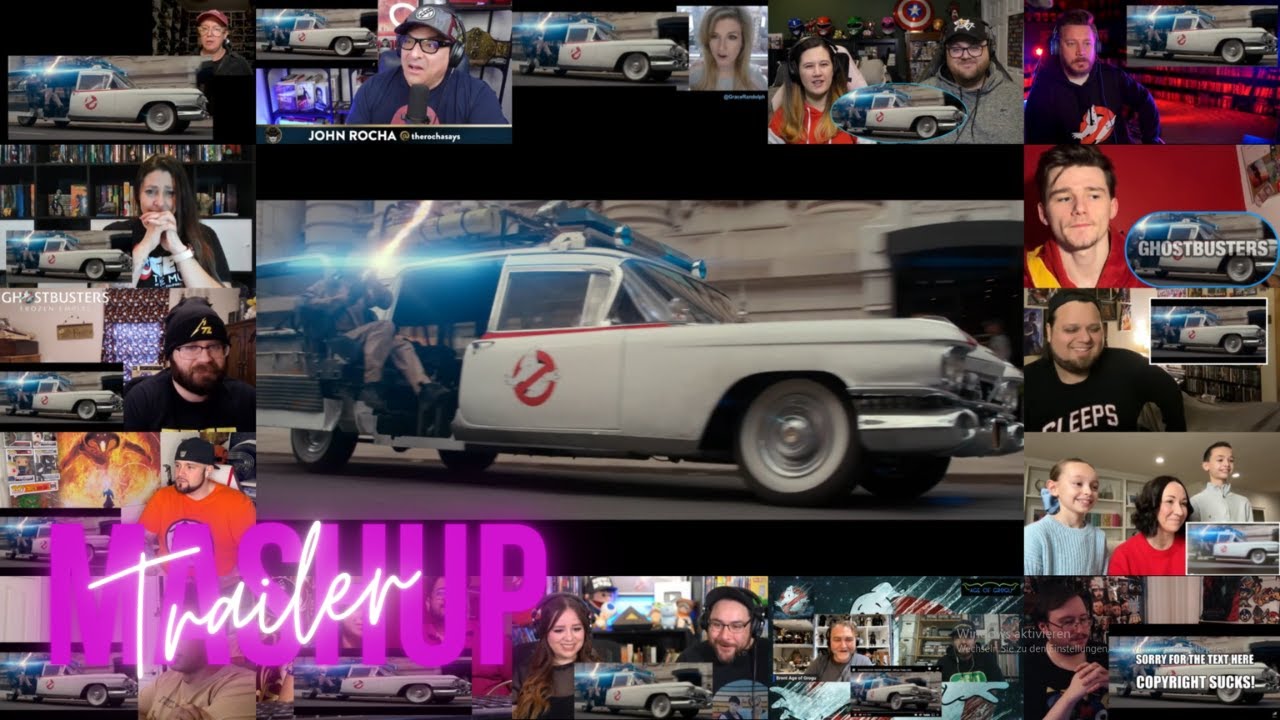 Ghostbusters: Frozen Empire - Trailer Reaction Mashup 👻😨 - Paul Rudd - Bill Murray - Dan Aykroyd