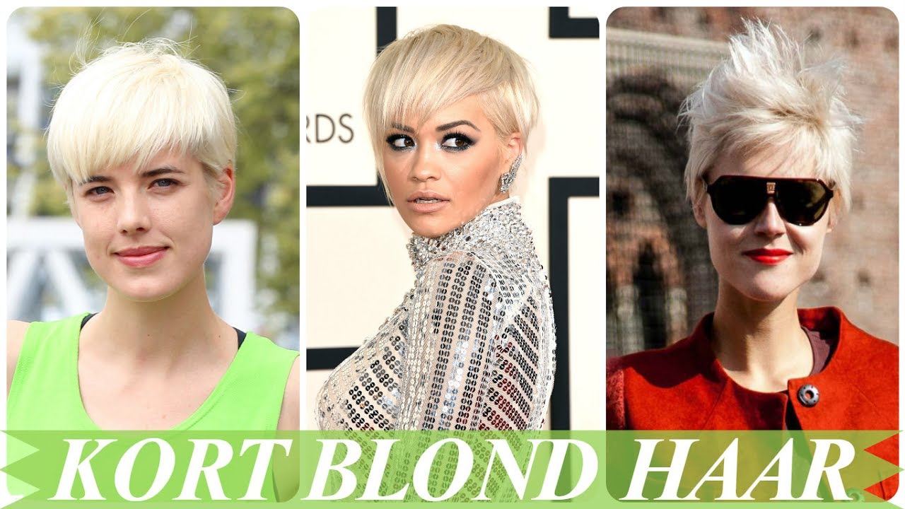 Hippe blonde korte kapsels dames
