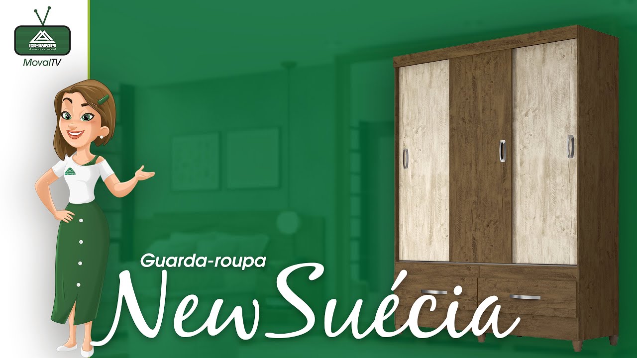 Guarda-roupa New Su&eacute;cia Moval
