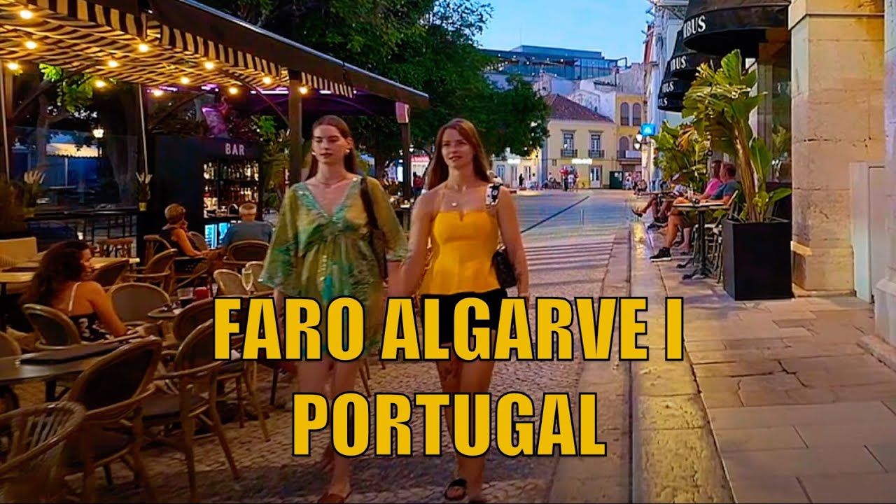 🚶🏼📹 Faro, Algarve, Portugal Walking Tour - 4K Video