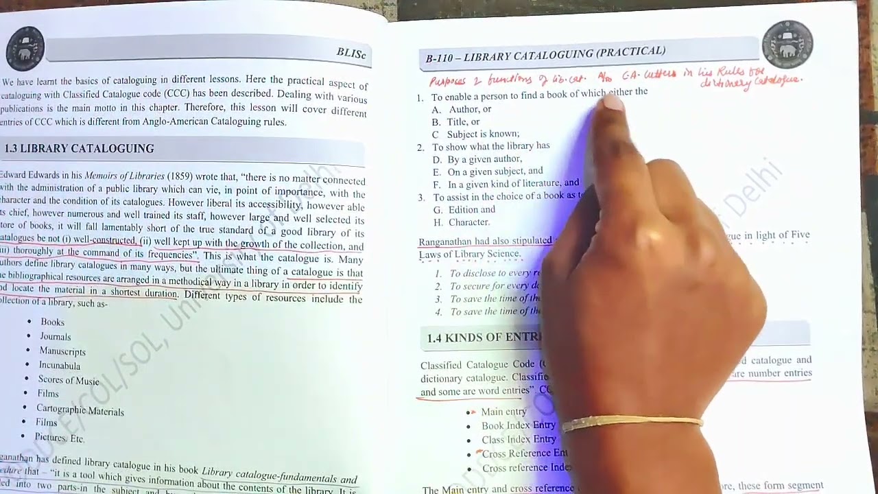 INTRODUCTION OF CLASSIFIED CATALOGUE CODE | CCC | BLISC /BLIS