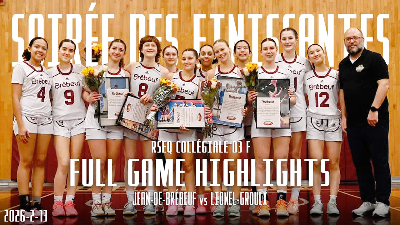 RSEQ COLL&Eacute;GIAL D3 F | JEAN-DE-BR&Eacute;BEUF vs LIONEL-GROULX | FULL GAME HIGHLIGHTS  - FEB 13