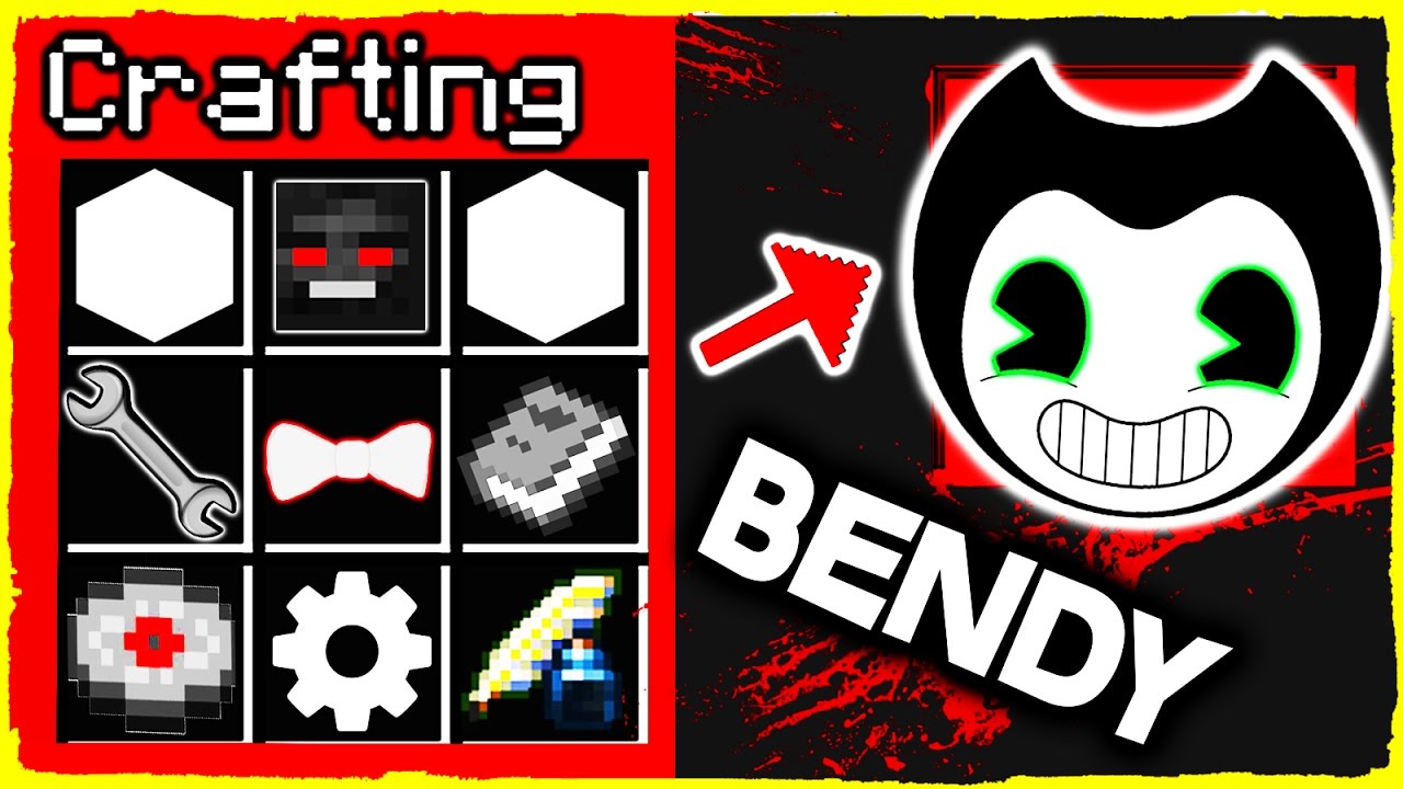 Minecraft BENDY - How to Summon BENDY in a Crafting Table!
