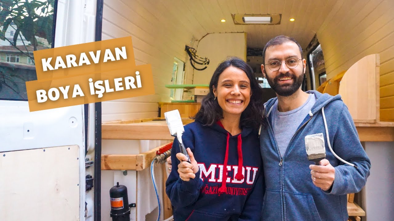 KARAVANIMIZI BOYADIK! (Karavan Boya İşleri, Karavan Musluk, Karavan Ocak, Karavan Lpg Tüpü)