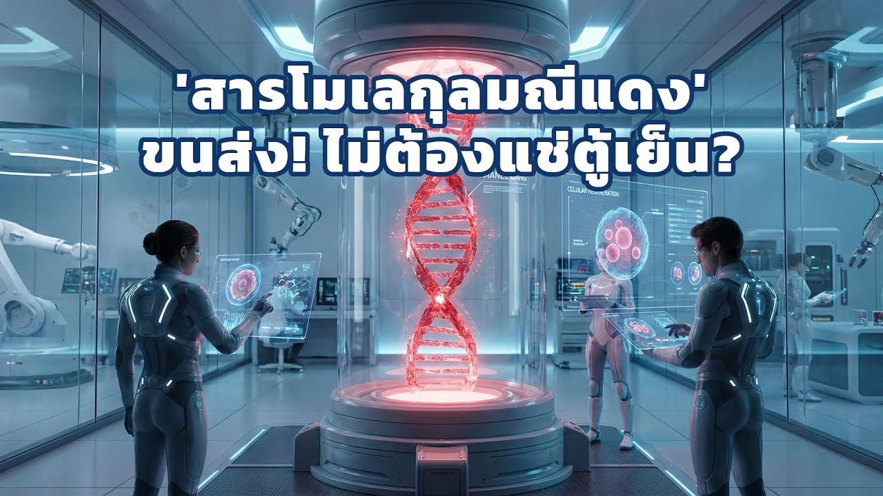 เจาะลึก 'สารโมเลกุลมณีแดง' ข่าวดีปี 2569 กับความลับการเก็บรักษาที่พลิกโฉมวงการย้อนวัย