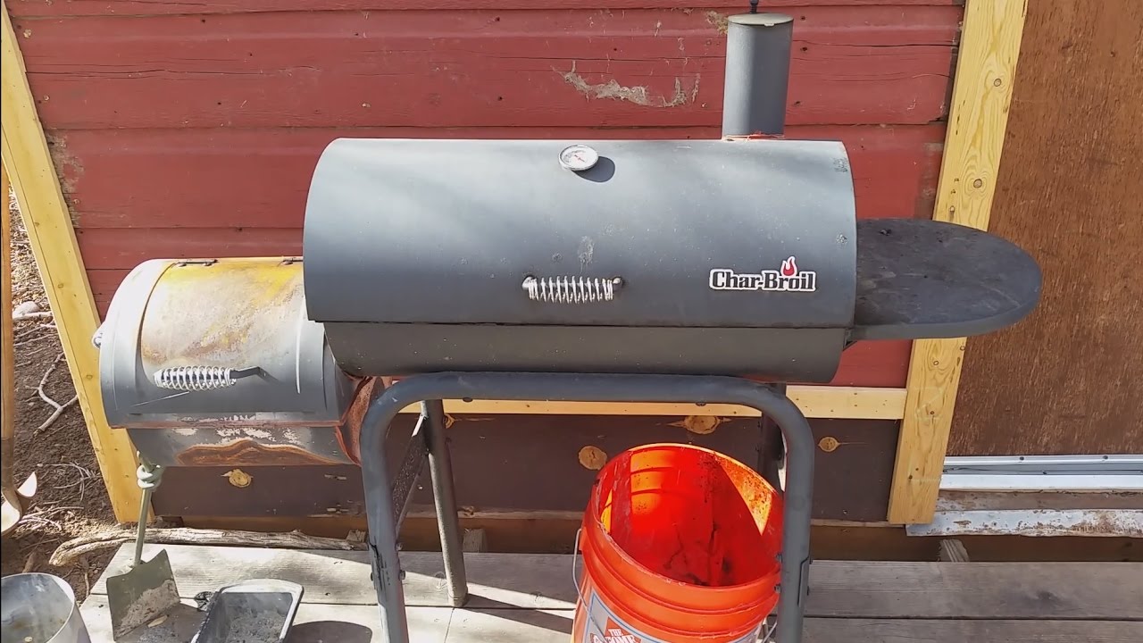 Char-Broil Offset Smoker review AND use.