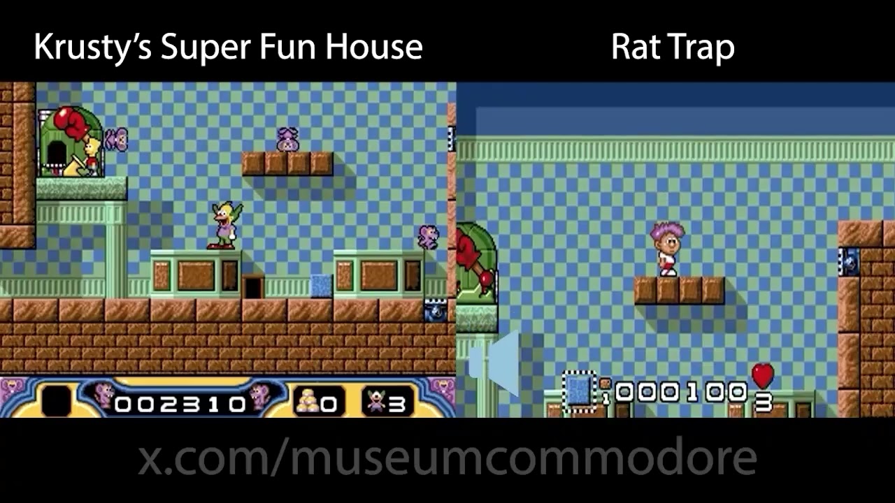 Двоится в глазах? &laquo;Simpsons Krusty's Super Fun House&raquo; и &laquo;Rat Trap&raquo; &mdash; это одна и та же игра для Co...