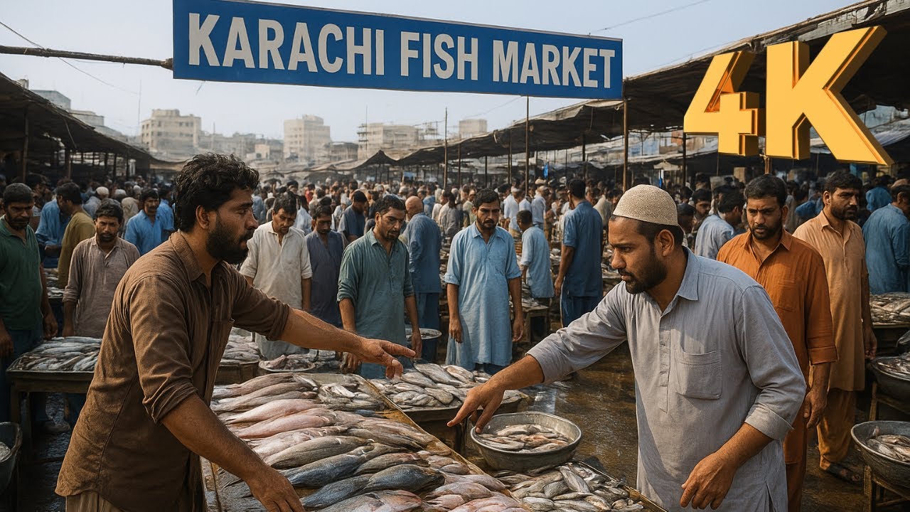 🇵🇰Karachi Fishri Fish market , Karachi Port | 4K drive