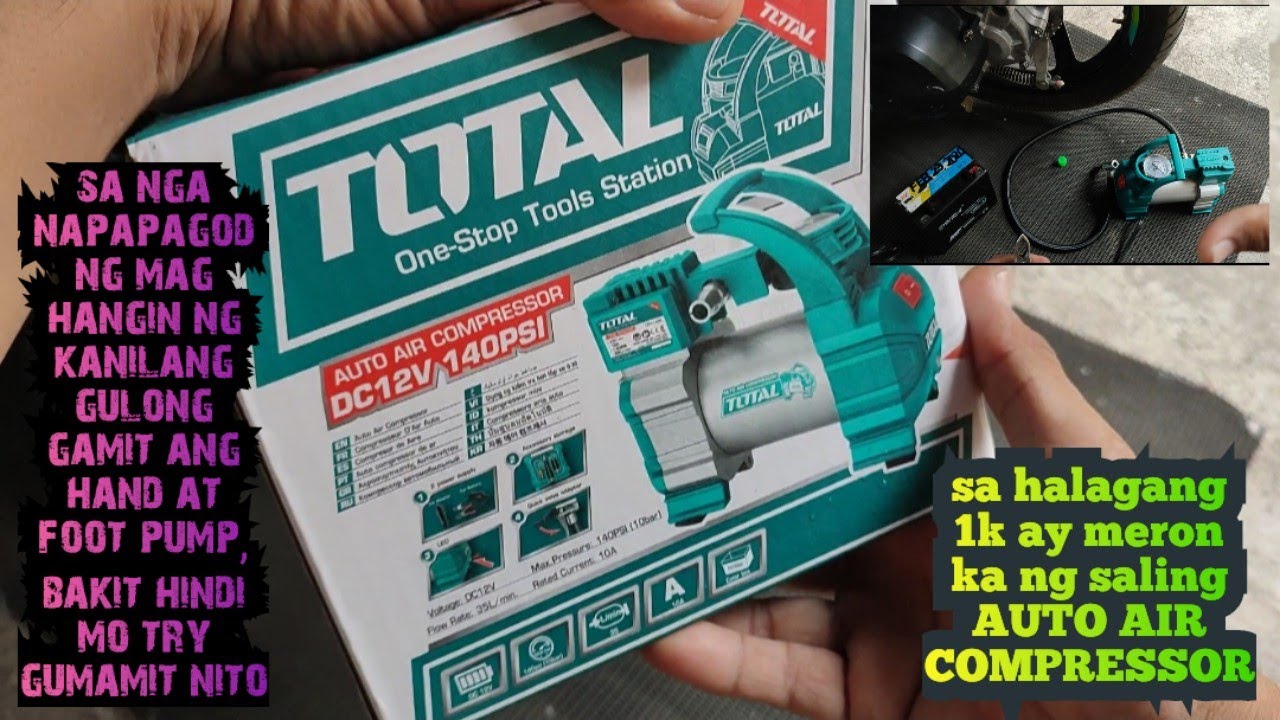 TOTAL 12 volts/140 psi AUTO AIR COMPRESSOR review