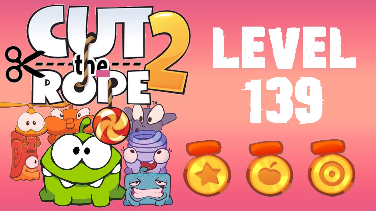 Cut the Rope 2 - Level 139 (3 stars, 60 fruits, 3 stars + don't use Roto's help)