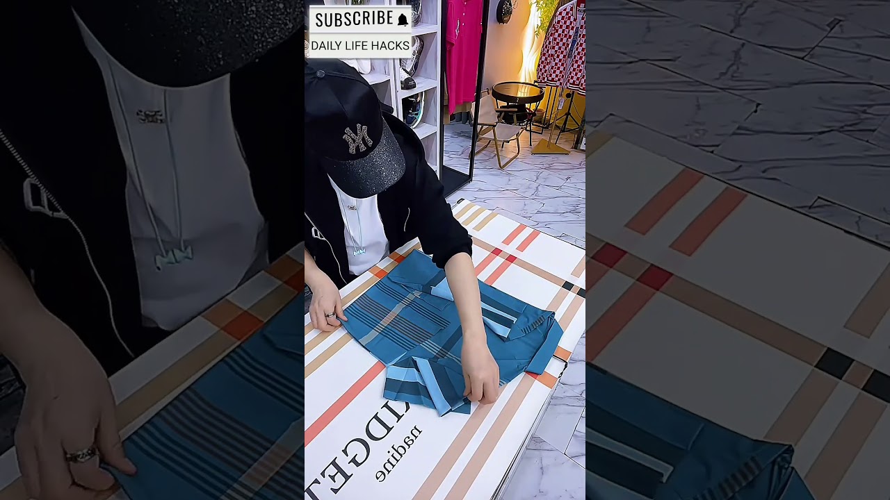 How to fold clothes for travel 23 #youtubeshorts #shorts #foldinghacks