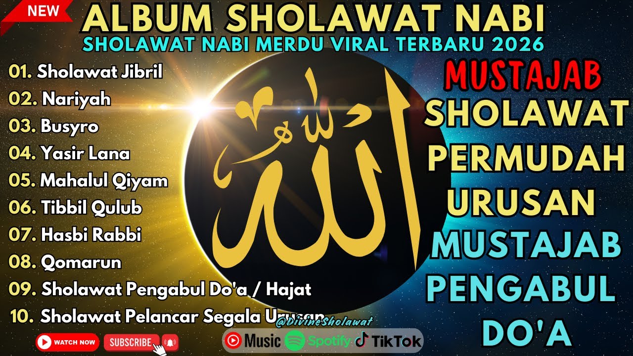 Sholawat Nabi Paling Adem 2026 🤍 Bikin Hati Tenang & Damai