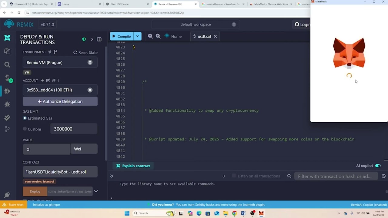 How to Create Flash USDT | Full ERC20 Tutorial