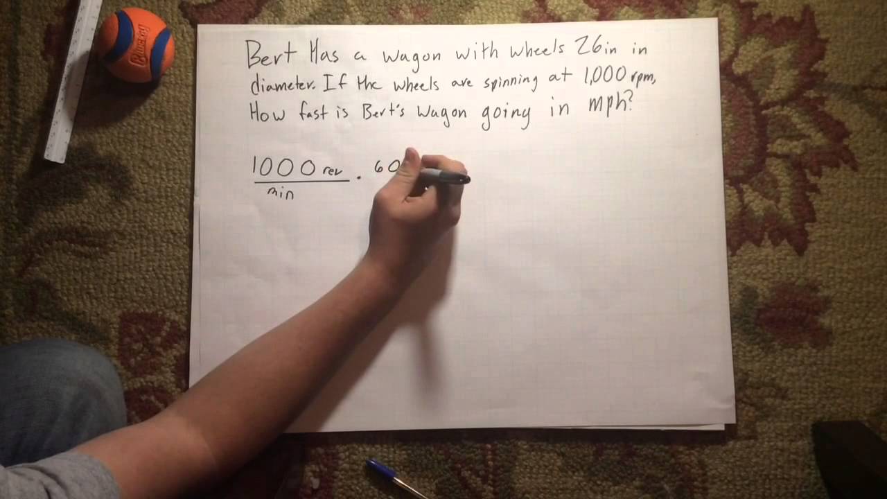 Extra credit how to go from rpm to mph