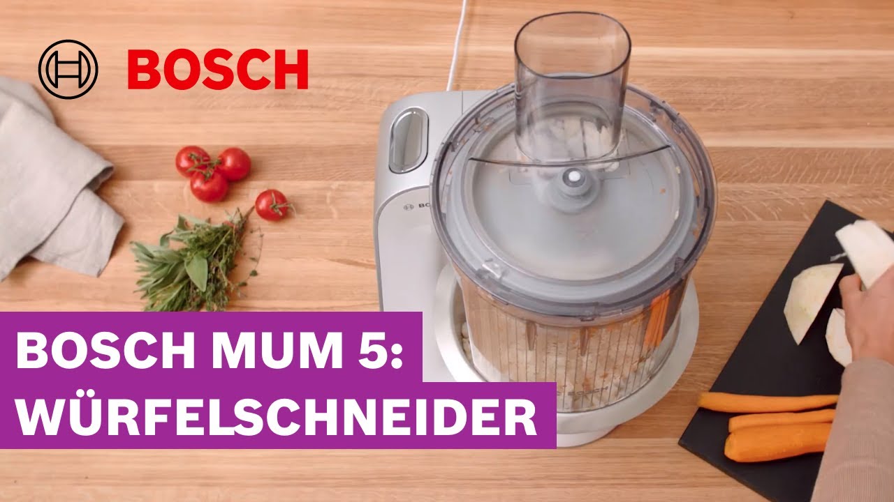 Zutaten würfeln leicht gemacht: Würfelschneider für die MUM 5 | Bosch MUM