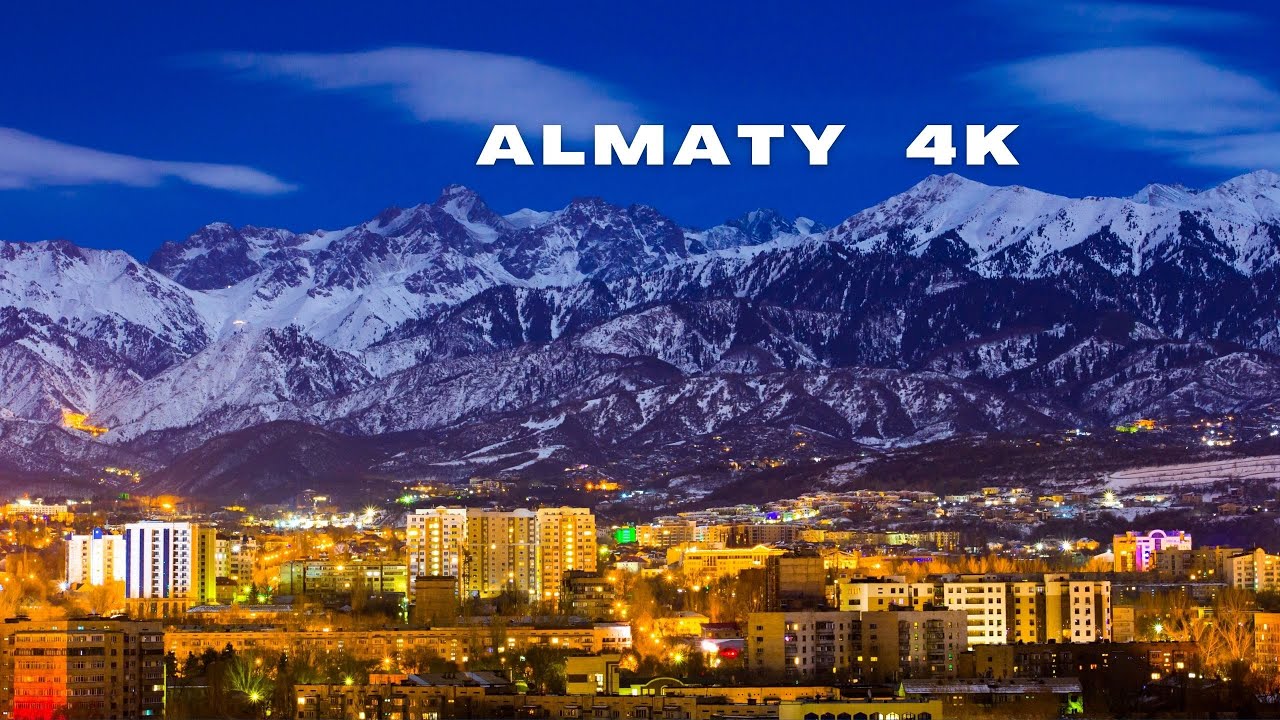 Almaty 4K - Driving Downtown - Almaty region - Kazakhstan