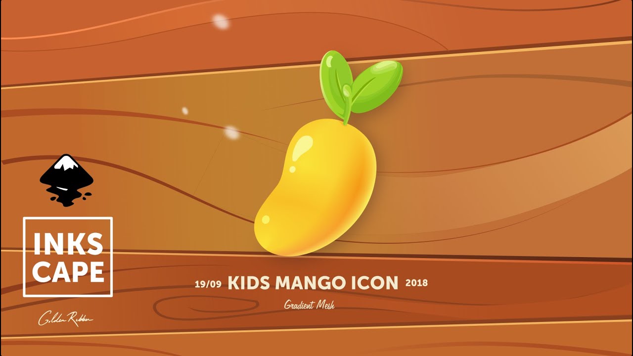 Inkscape Tutorial | Mango Gradient Mesh Icon