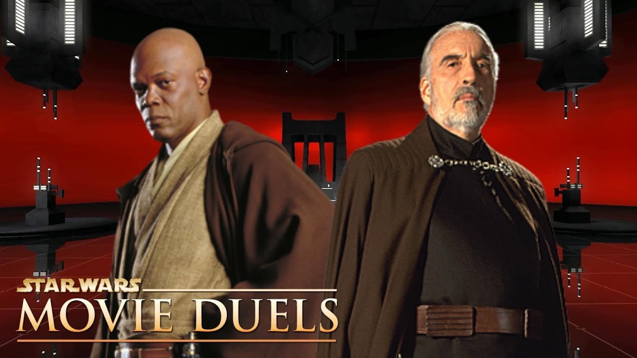 Mace Windu v Count Dooku - Star Wars Movie Duels Ai Battle