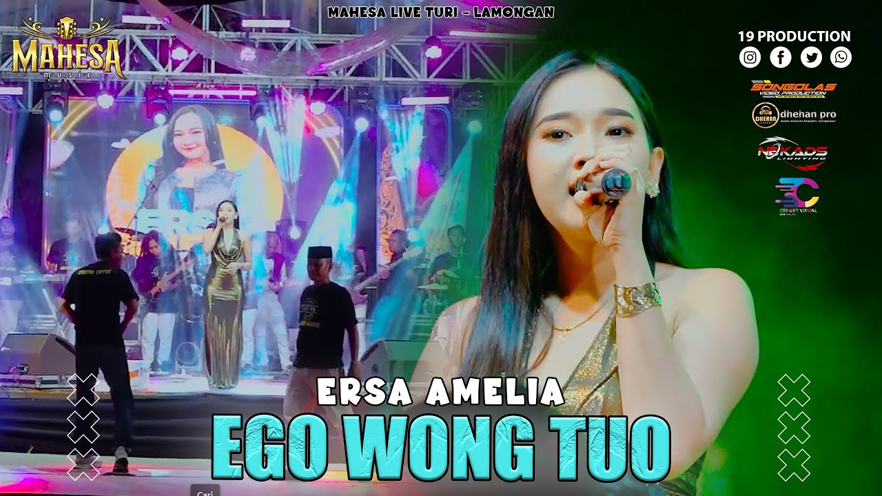 Ersa Amelia - Ego Wong Tuo I Mahesa music live puri - lamongan