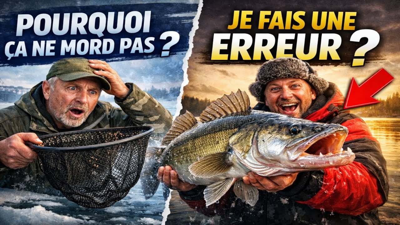 Le sandre n'est PAS malin. Vous faites juste cette erreur fatale par grand froid.
