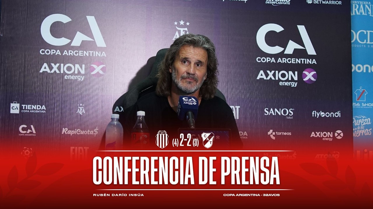 CONFERENCIA- La palabra de Rubén Darío Insúa luego de la clasificación por penales en Copa Argentina