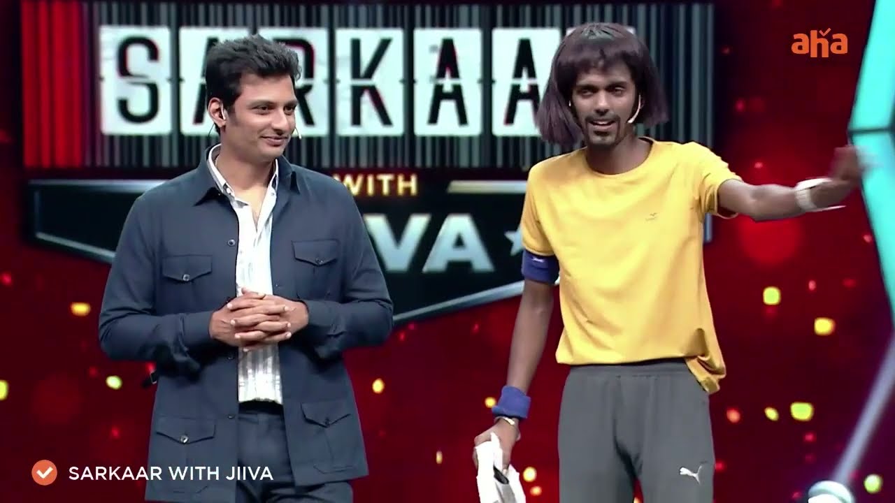 Gym master KPY Bala 💪 #SarkaarWithJiiva EP 9 with Miral Team | ahaTamil