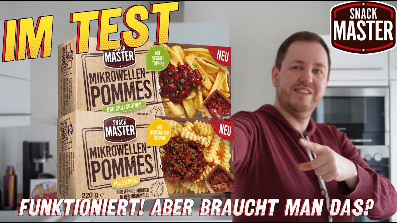 Snack Master: Mikrowellen Pommes Pulled Pork & BBQ Chili Chutney im Test
