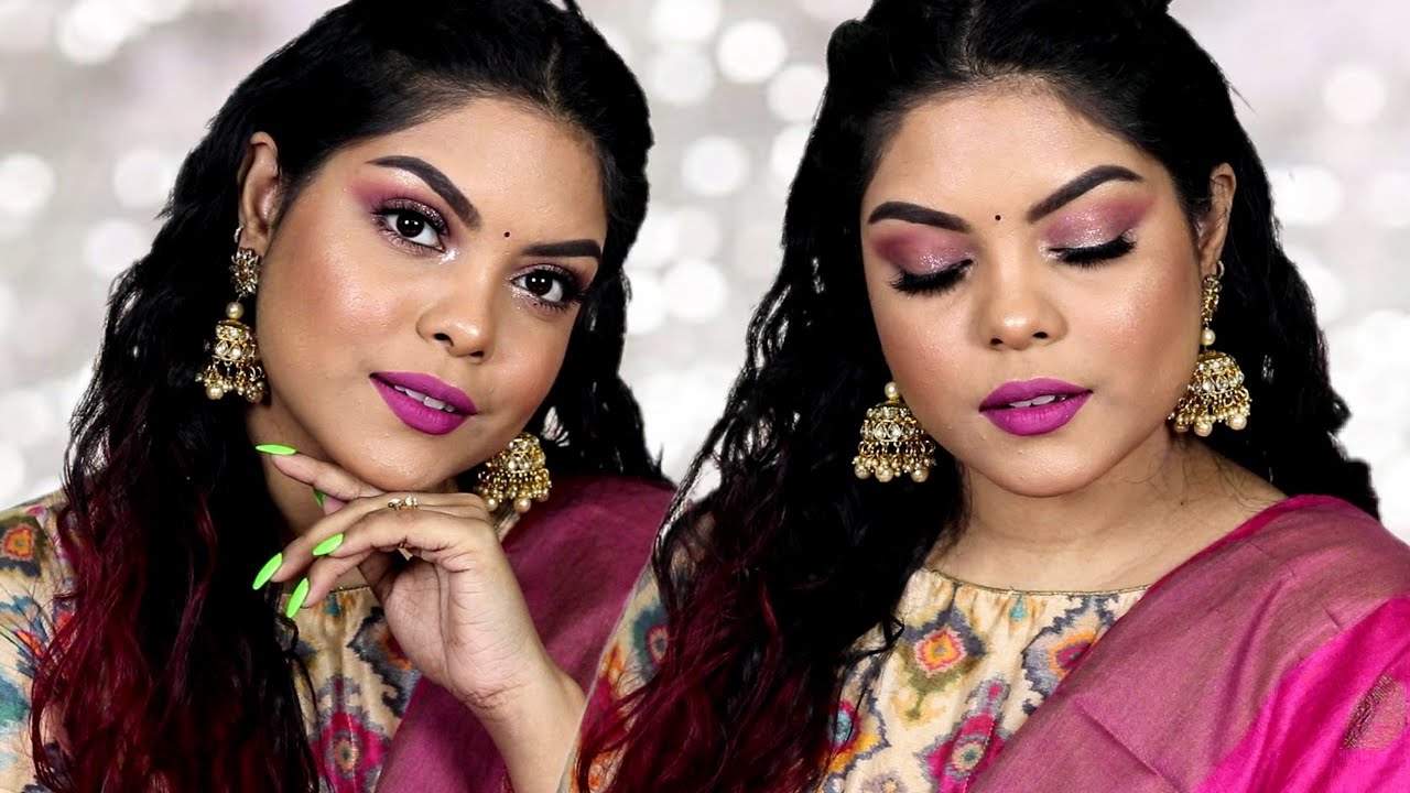 GRWM - Saraswati Pujo Makeup tutorial | Sohini Chanda