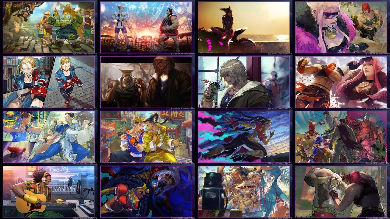 Street Fighter 6 Story Arcade Mode All Characters Cinematic Cutscenes Showcase 2023 No Commentary
