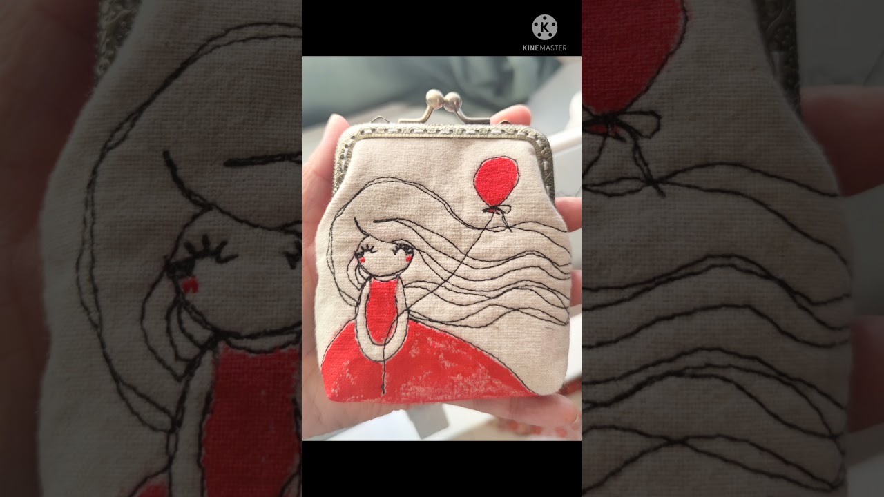 How I do Free motion embroidery girl