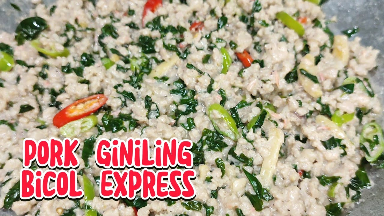Pork Giniling Bicol Express | Filipino Style | Lutong Pinoy