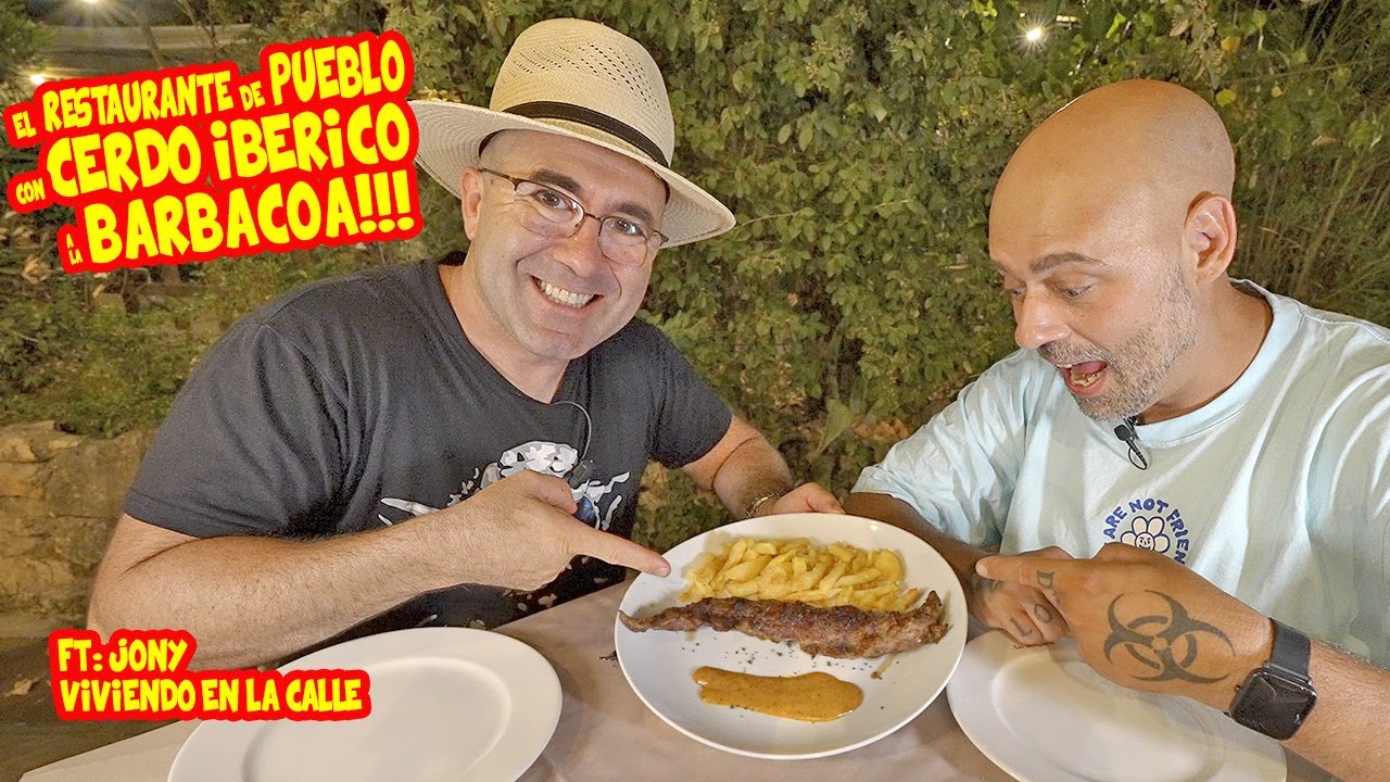 el RESTAURANTE de PUEBLO de CERDO IBÉRICO a la BRASA en MADRID | ft. JONY de VIVIENDO en la CALLE