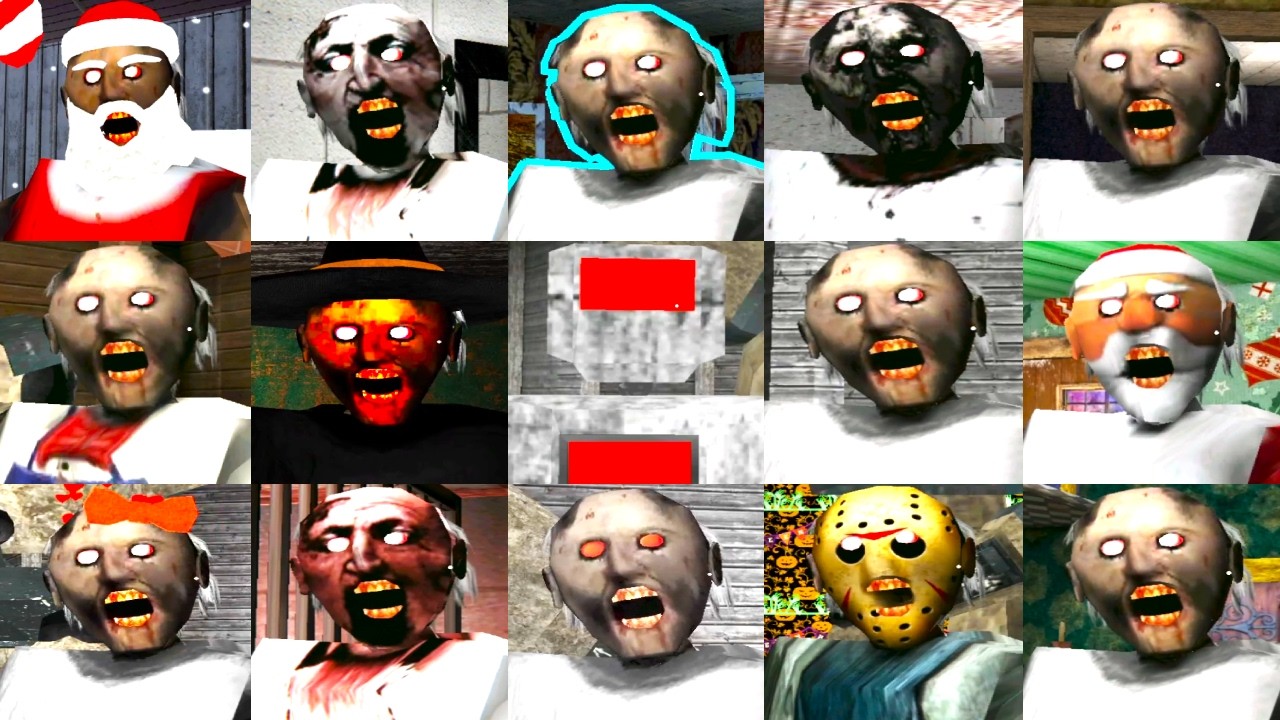 Granny Jumpscares Battle | Many Granny Legacy Modes, Including Christmas and Halloween Granny